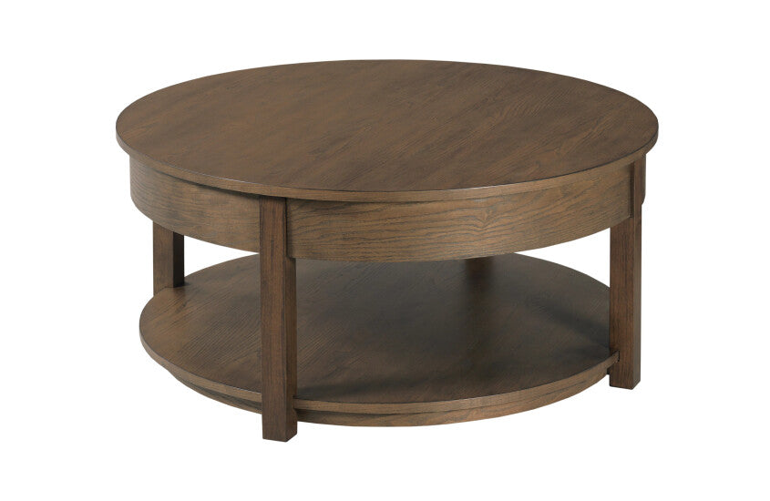 ROUND LIFT TOP COFFEE TABLE-DEEP BROWN Primary