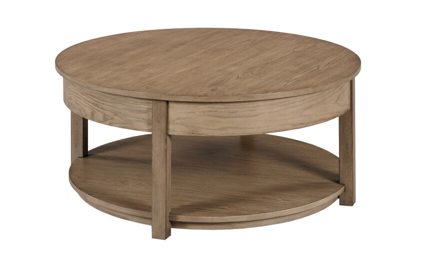 ROUND LIFT TOP COFFEE TABLE-TAUPE Primary