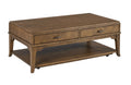 RECTANGULAR DRAWER COFFEE TBL(CASTERS)-AUBURN Primary