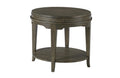 OVAL END TABLE-CHARCOAL Primary