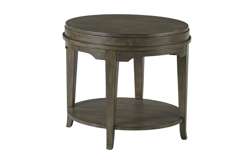 OVAL END TABLE-CHARCOAL Primary