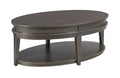 OVAL COFFEE TABLE-SOFT BLACK Primary