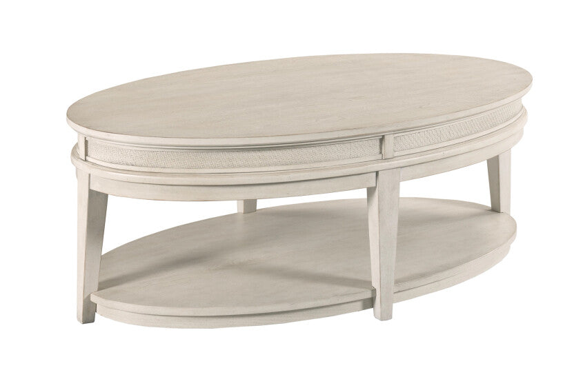 OVAL COFFEE TABLE-CLASSIC WHITE Primary
