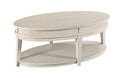 OVAL COFFEE TABLE-CLASSIC WHITE Primary