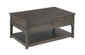 RECTANGULAR LIFT TOP DRAWER COFFEE-SOFT BLACK Primary