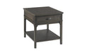 RECTANGULAR DRAWER END TABLE-SOFT BLACK Primary