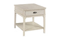 RECTANGULAR DRAWER END TABLE-CLASSIC WHITE Primary