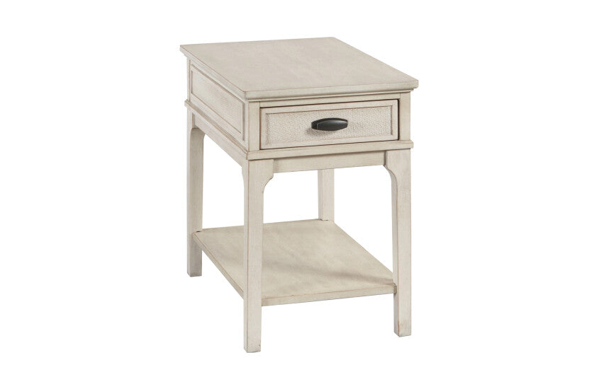 RECTANGULAR CHARGING CHAIRSIDE TABLE-CLASSIC WHITE Primary