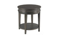 ROUND END TABLE-SOFT BLACK Primary