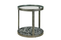 ROUND GLASS TOP END TABLE Primary