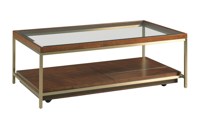 RECTANGULAR COFFEE TABLE W/CASTERS Primary