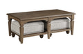 NESTING COFFEE TBL W/2 OTTOMANS - COMPLETE Primary