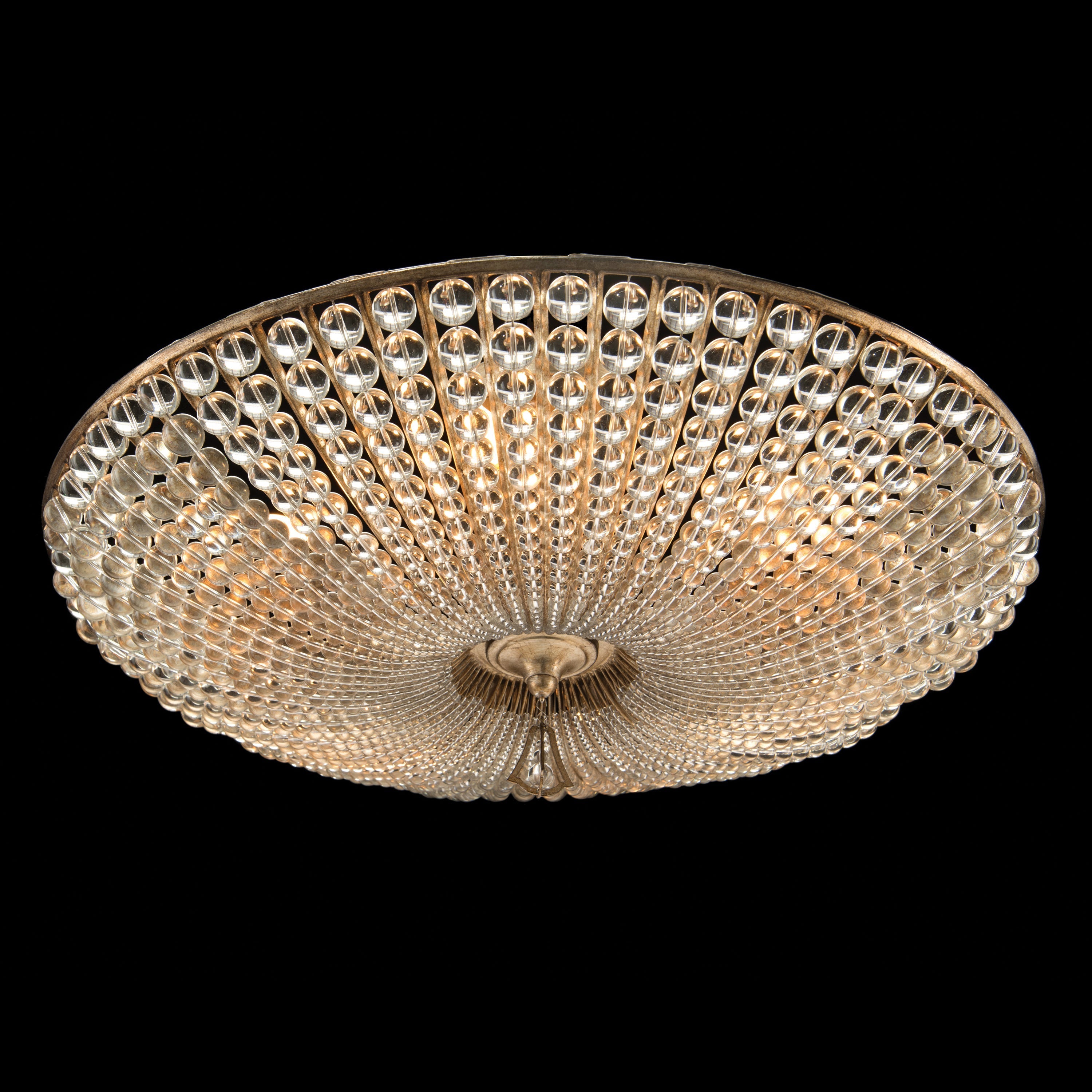 Beaded Crystal Six-Light Semi-Flush | John Richard - AJC-8824
