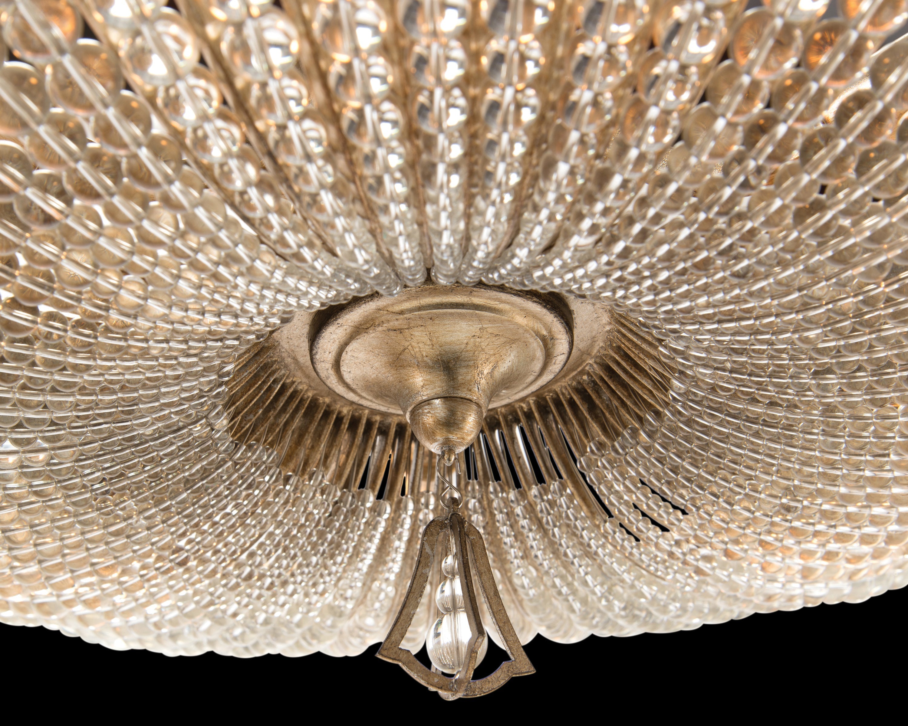 Beaded Crystal Six-Light Semi-Flush | John Richard - AJC-8824
