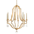 Gold-Leaf And Crystal Chandelier | John Richard - AJC-8877