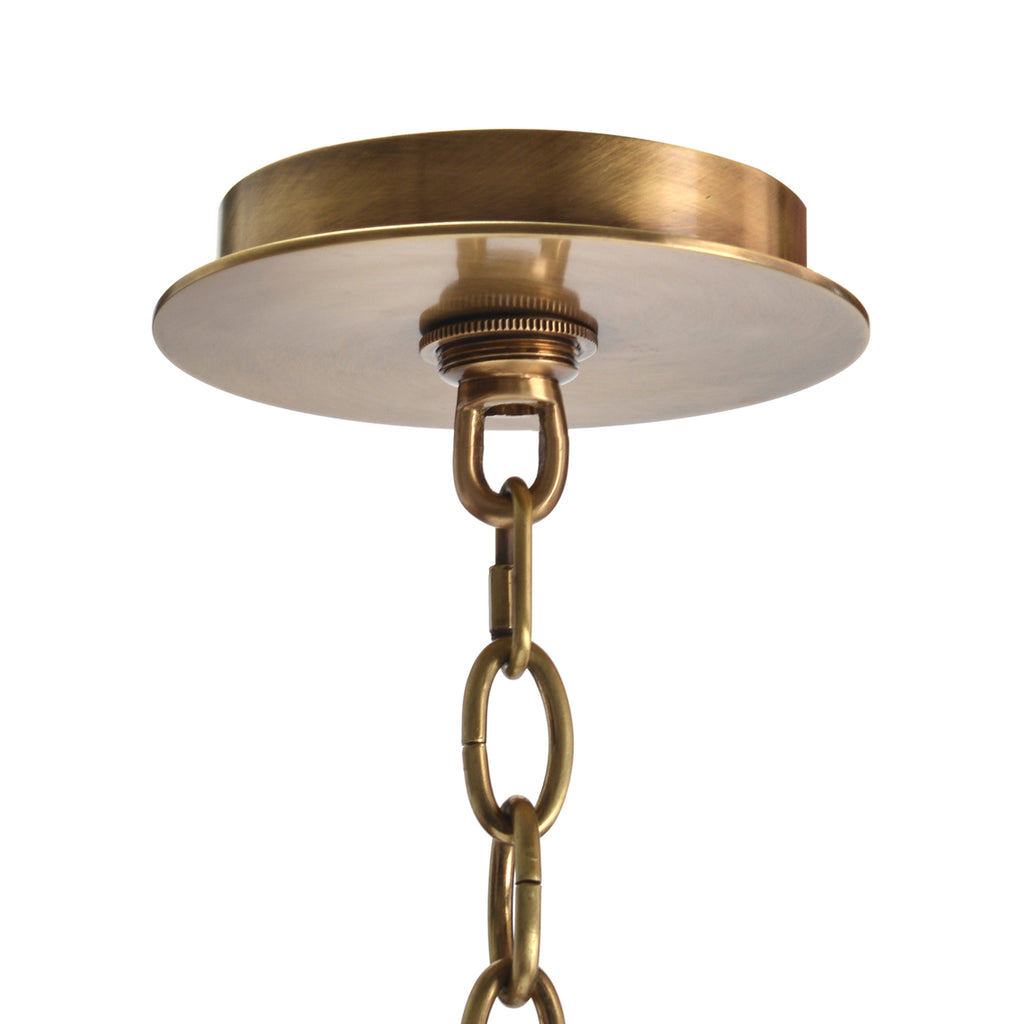 Acrylic And Brass Six-Light Chandelier | John Richard - AJC-9041