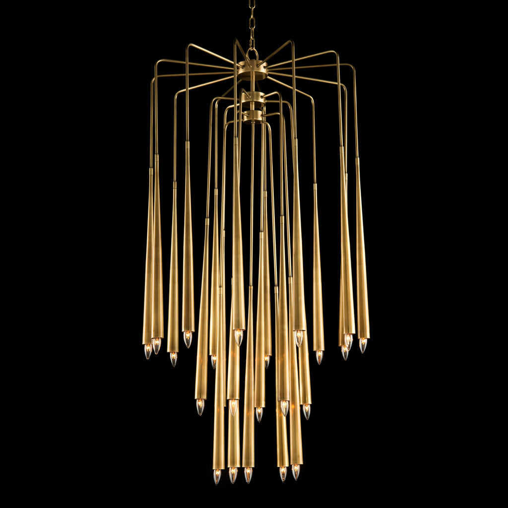 Hans Twenty-Three-Light Brass Chandelier | John Richard - AJC-9085