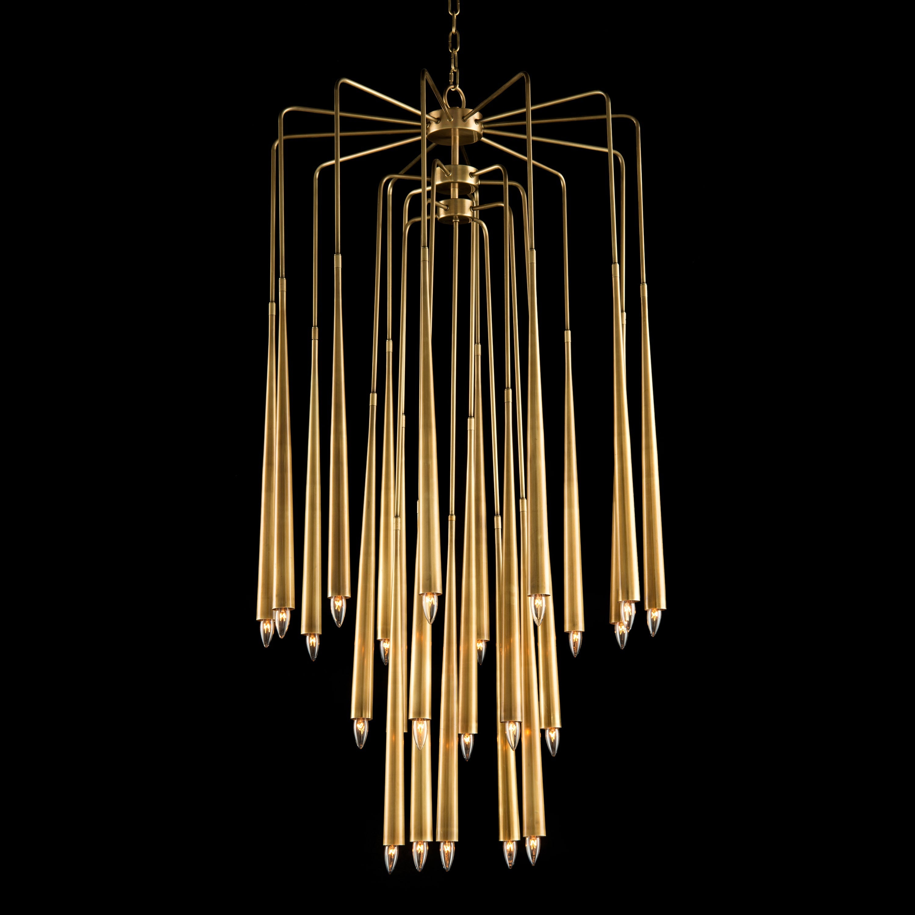 Hans Twenty-Three-Light Brass Chandelier | John Richard - AJC-9085