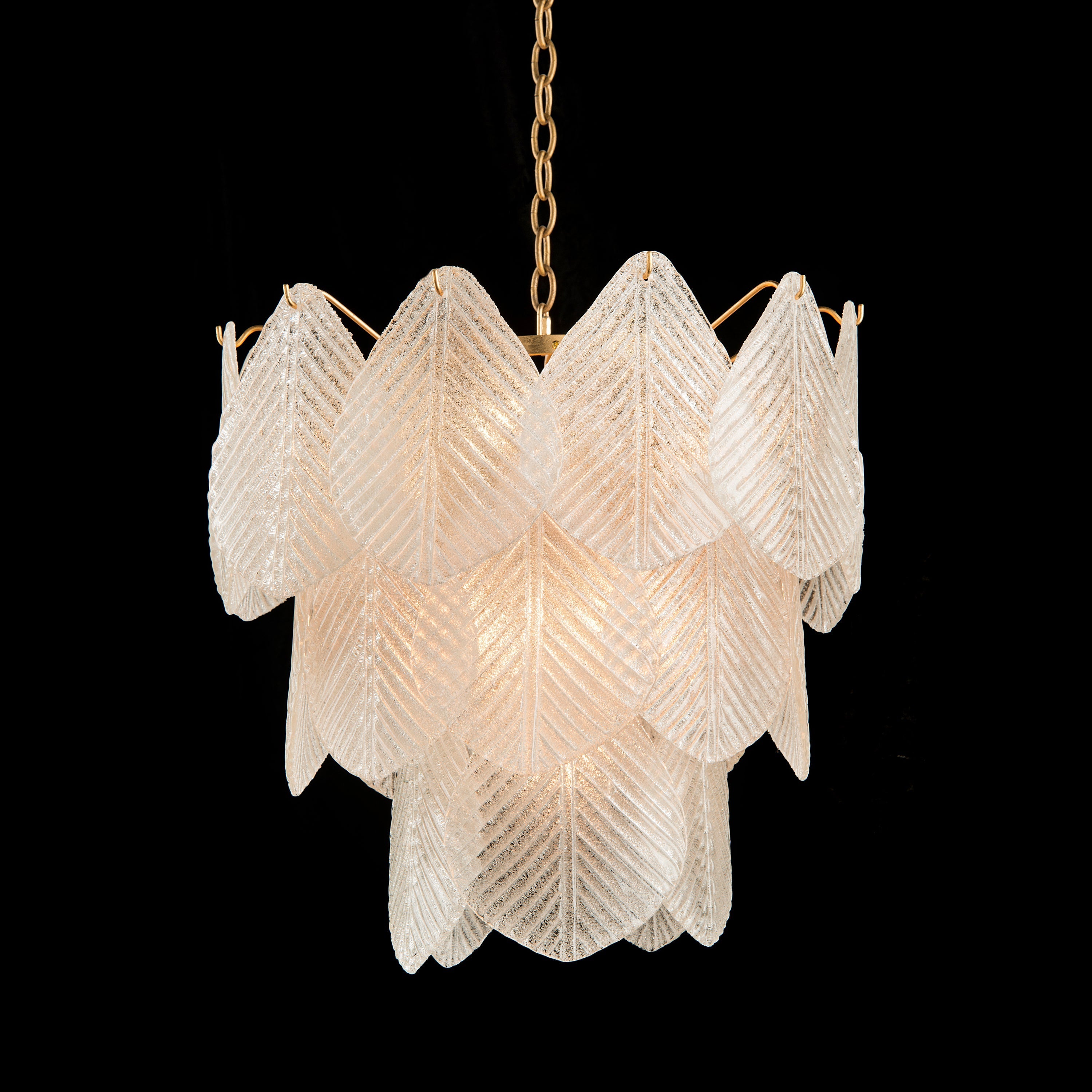 Frosted Glass Nine-Light Chandelier | John Richard - AJC-9094