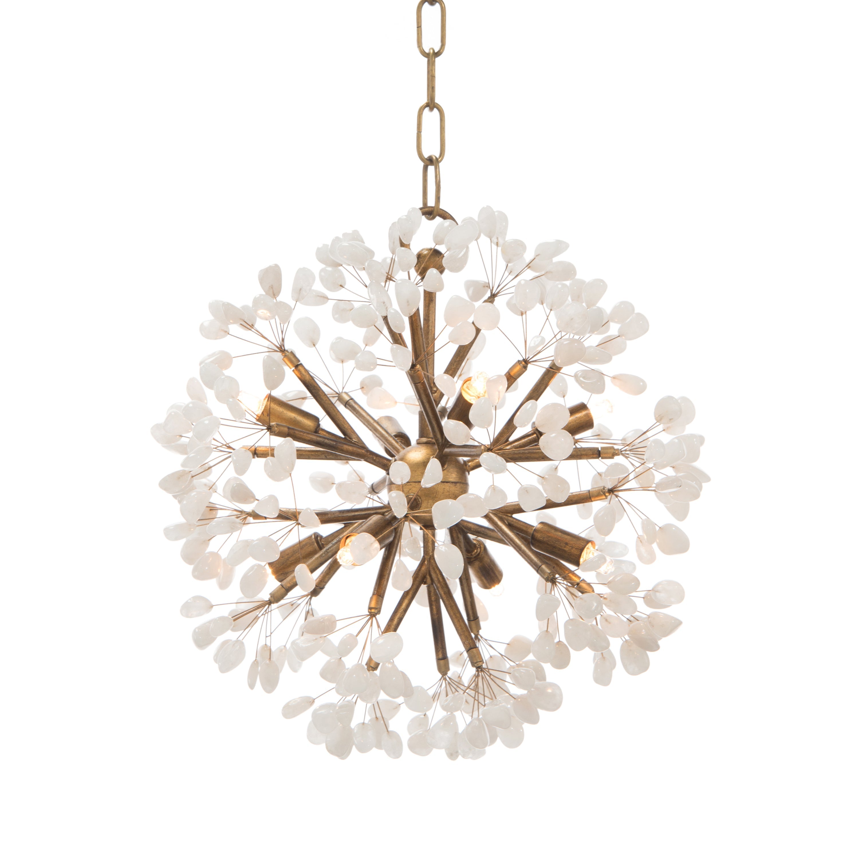 Ceres: Quartz Crystal Spherical Eight-Light Chandelier | John Richard - AJC-9095