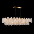 Frosted Glass Petal Horizontal Twenty-Four-Light Chandelier | John Richard - AJC-9115
