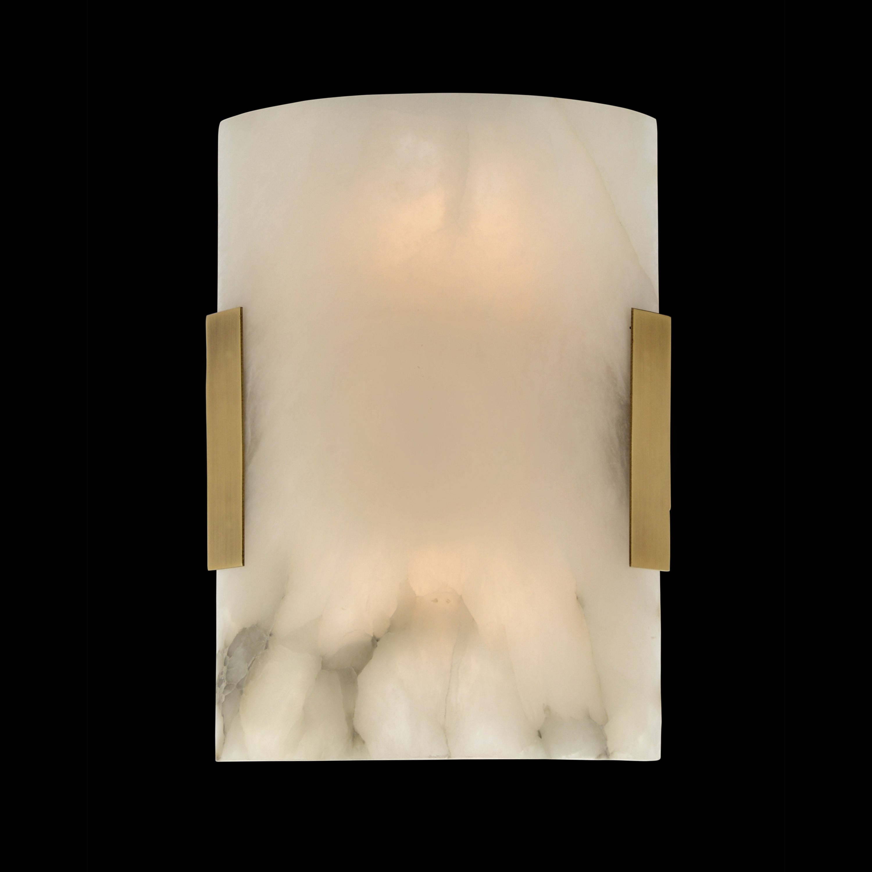 Curved Stone, Alabaster Wall Sconce | John Richard - AJC-9128