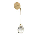 Faceted Cut Crystal Single-Droplight Sconce | John Richard - AJC-9135