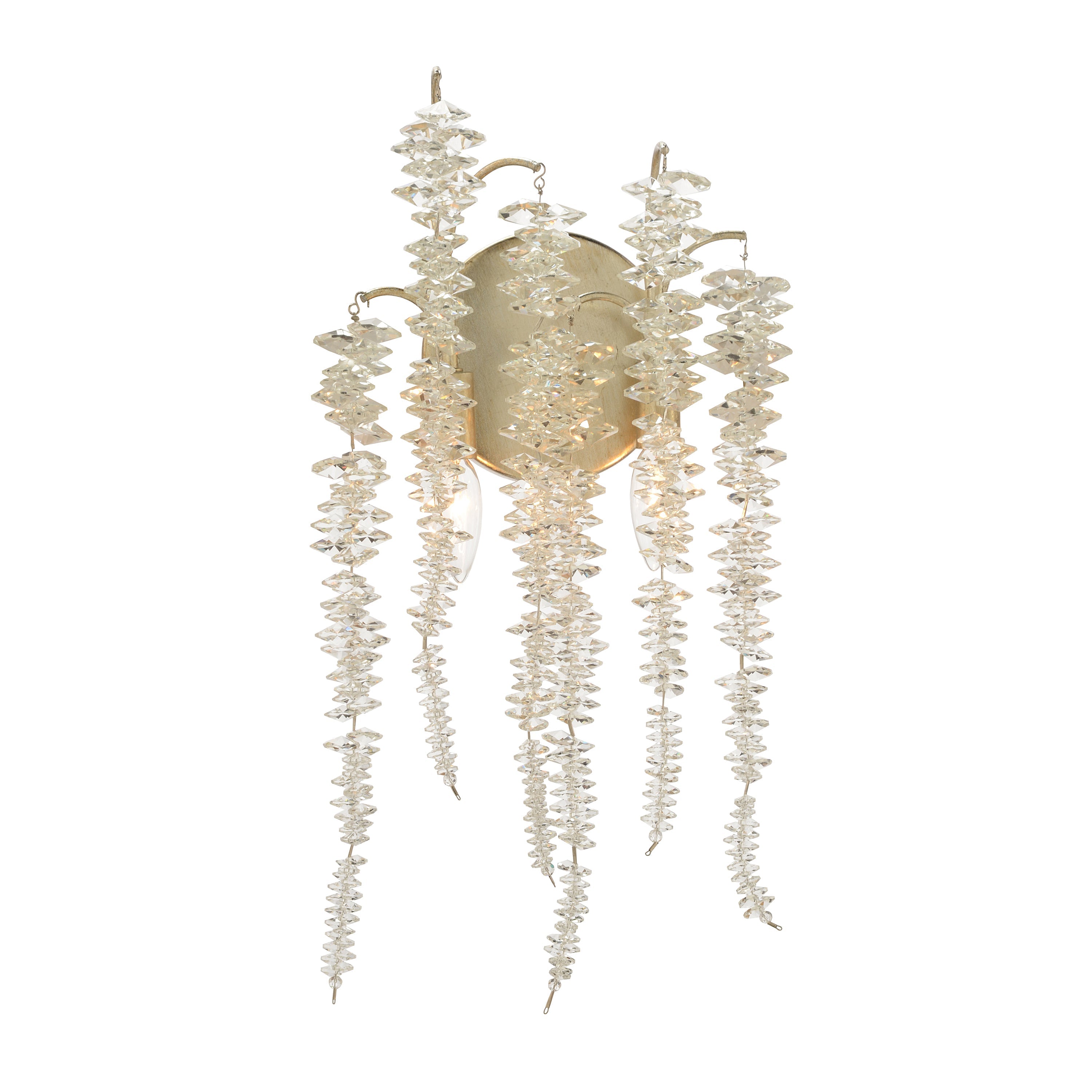 Cascading Crystal Two-Light Wall Sconce | John Richard - AJC-9149