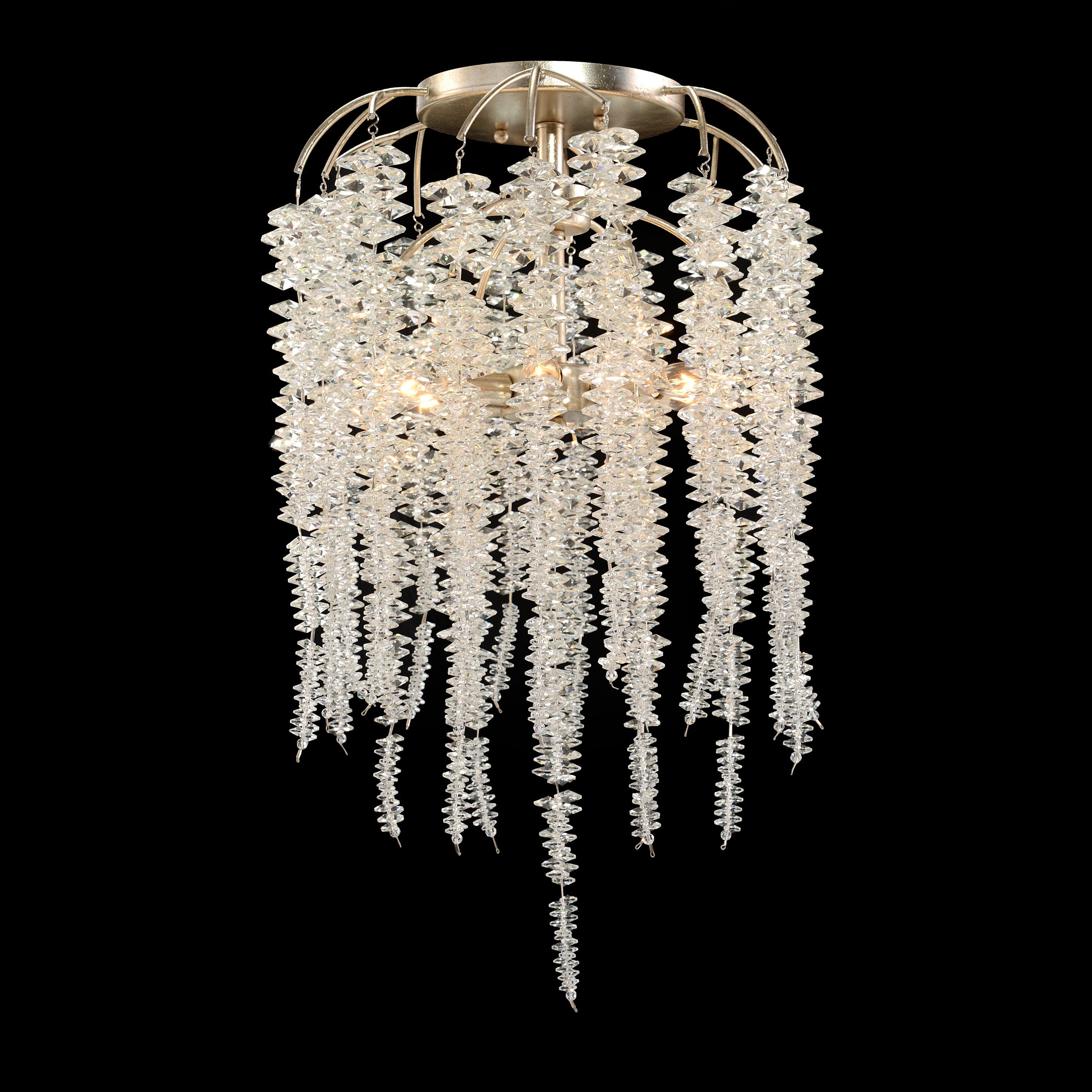 Cascading Crystal Six-Light Semi-Flush | John Richard - AJC-9151