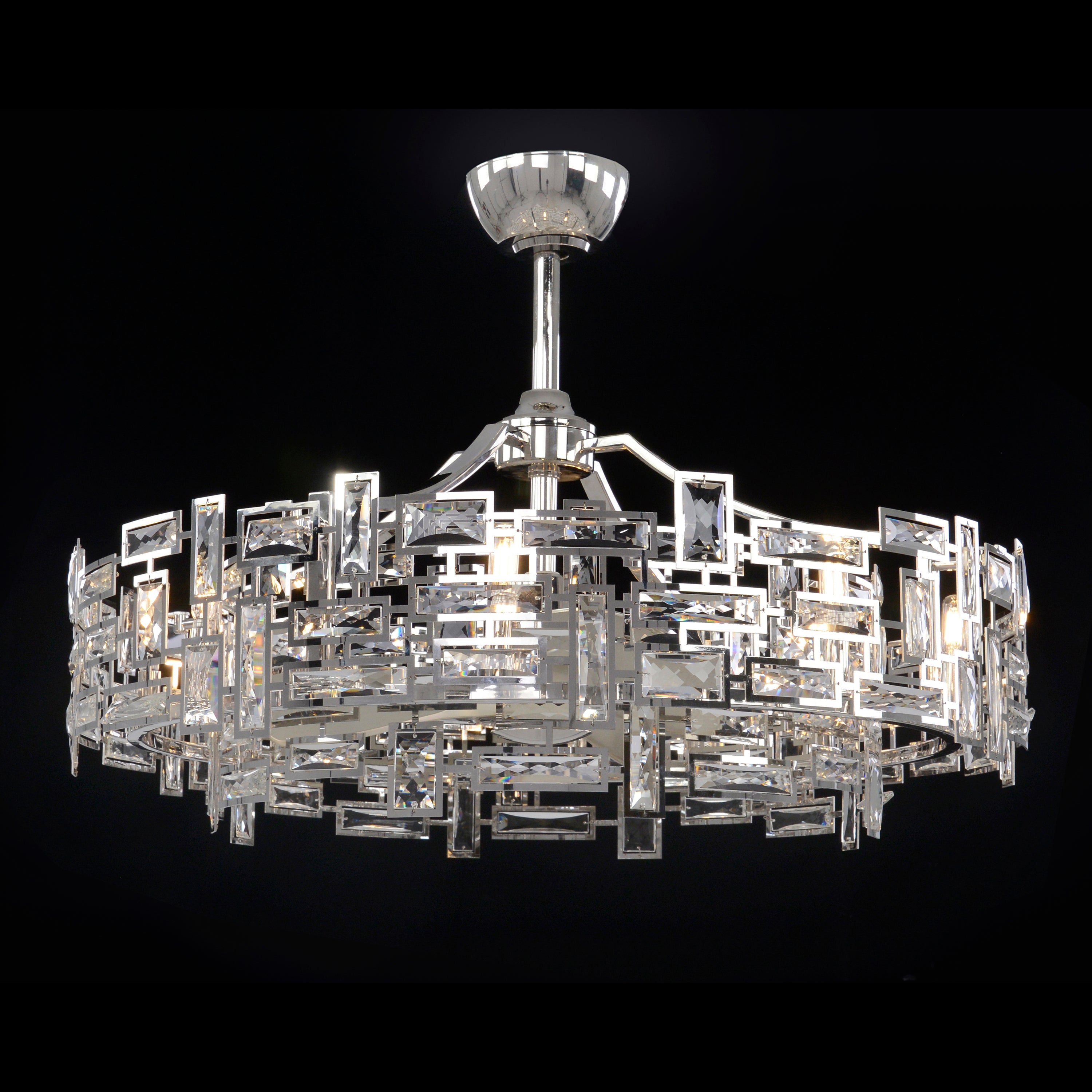 Eight-Light Chandelier with Fan | John Richard - AJC-9171
