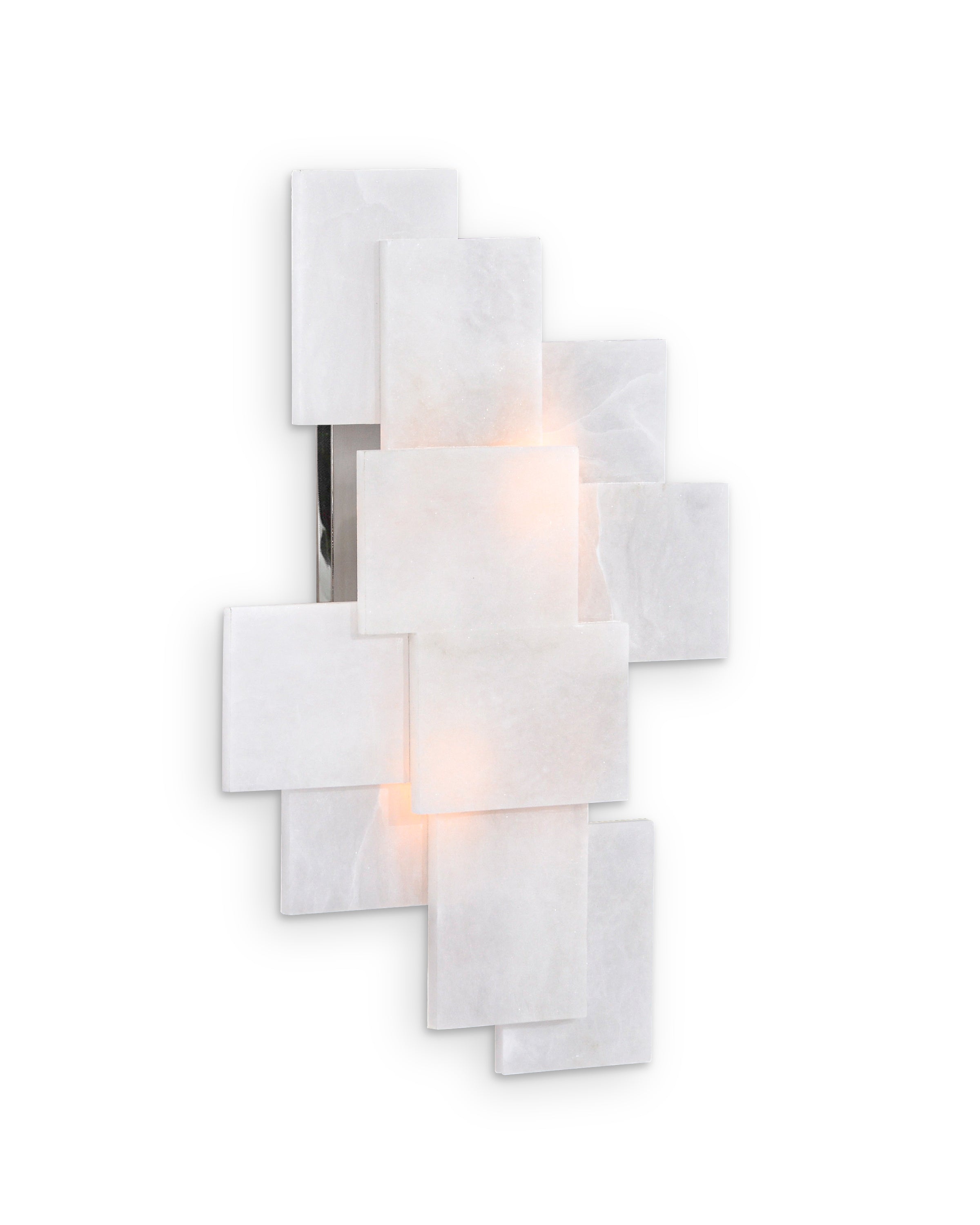 Stone, Alabaster Wall Sconce With A Nod To Mondrian | John Richard - AJC-9212