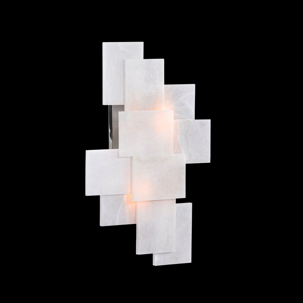 Stone, Alabaster Wall Sconce With A Nod To Mondrian | John Richard - AJC-9212