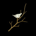 White Lazurite Dove and Brass Wall Sconce II | John Richard - AJC-9271