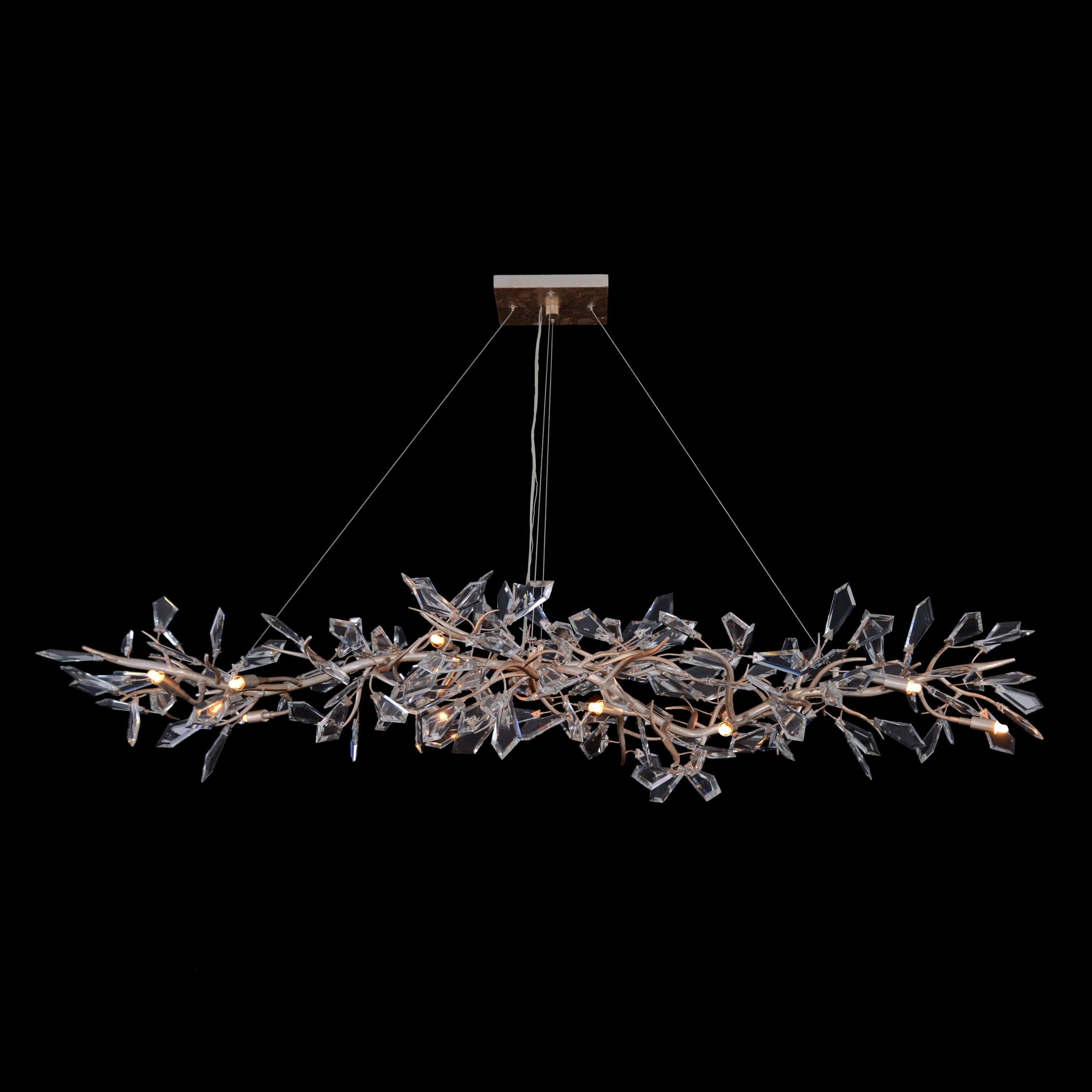 Kōtta Fourteen-Light Cut-Crystal Oblong Chandelier | John Richard - AJC-9282