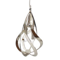Ribbons of Polished Nickel Two-Light Pendant | John Richard - AJC-9302