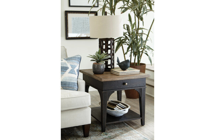 RECTANGULAR DRAWER END TABLE Room 1
