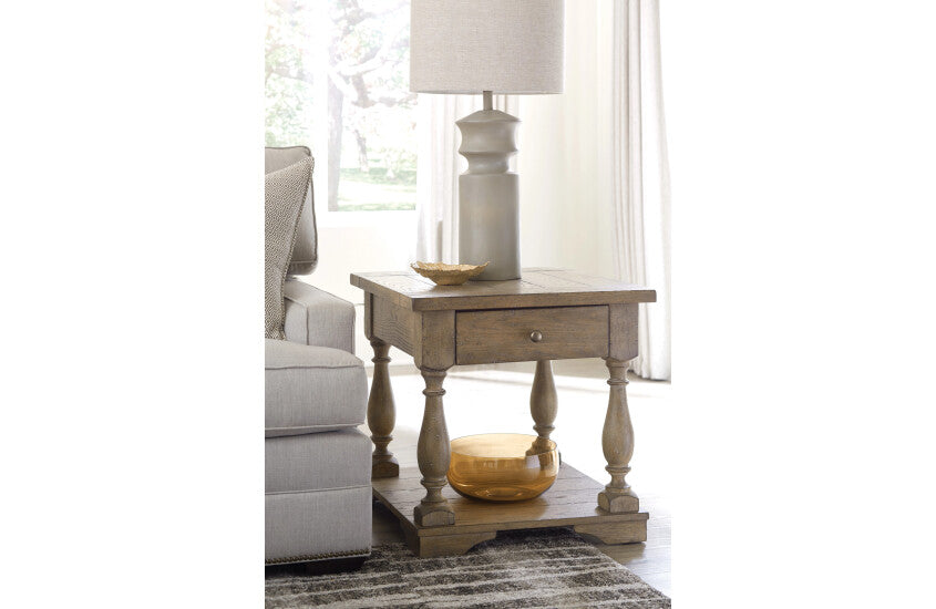 RECTANGULAR DRAWER END TABLE Room 1