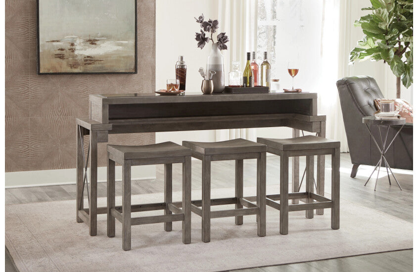 BAR CONSOLE WITH THREE STOOLS Room 1