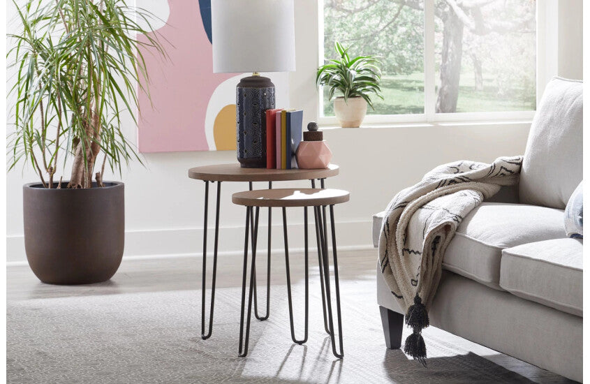 ROUND NESTING END TABLES Room 1
