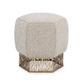 Honeycomb Ottoman, Gold - 5020 | John Richard - AMF-1809V229-5020-AS