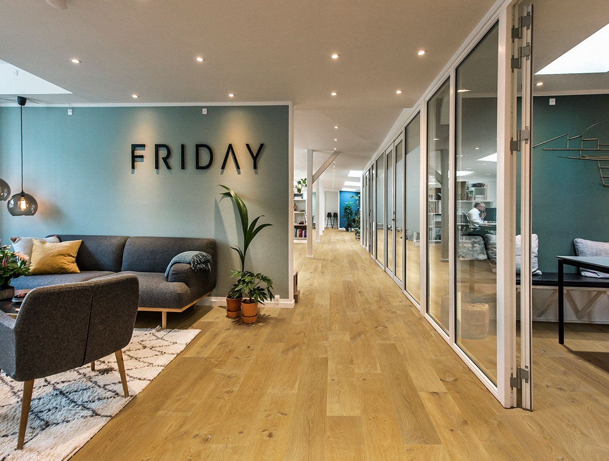Malibu, Oak, for the Alta Vista commercial flooring collection by Hallmark