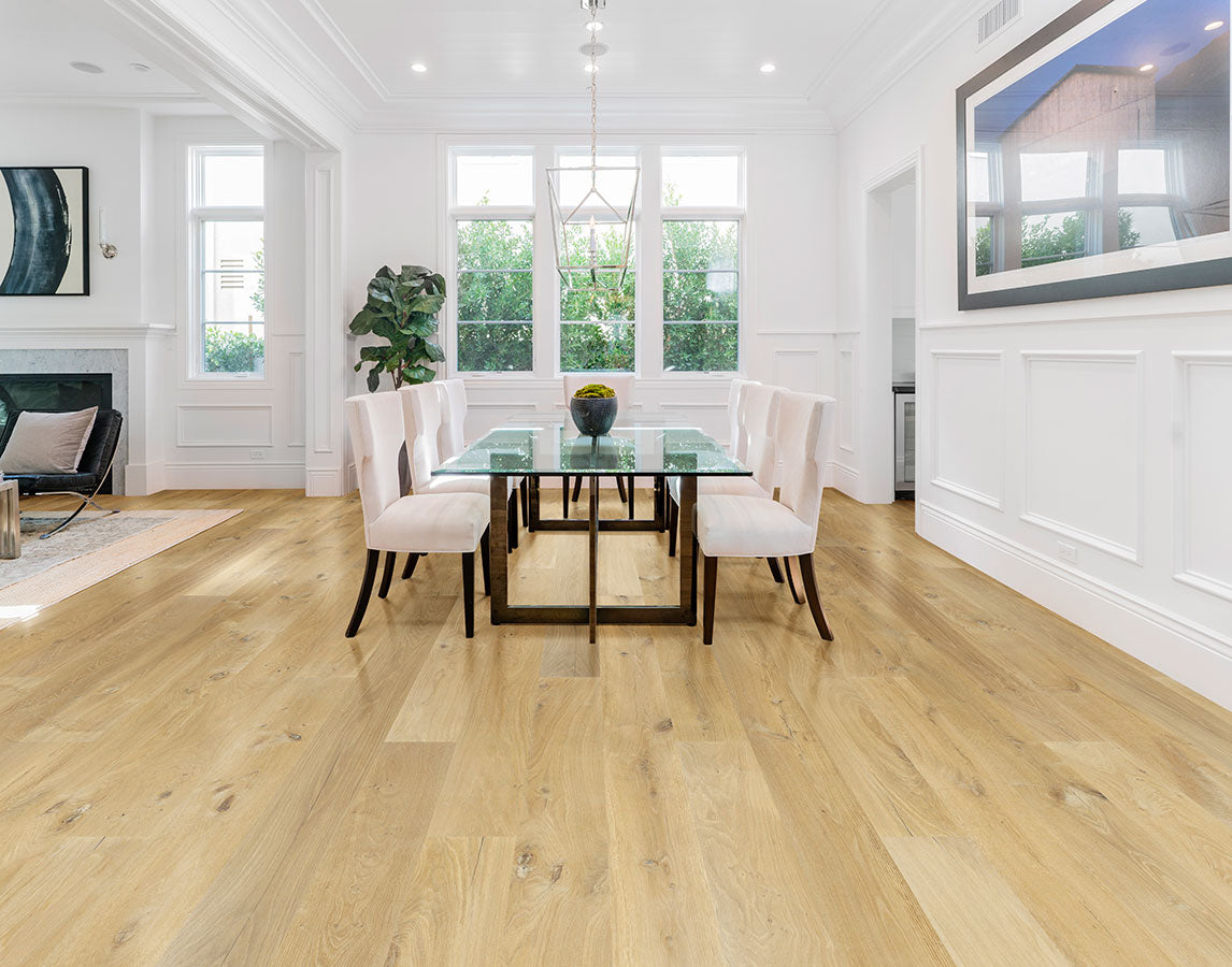 Malibu, Oak, for the Alta Vista Hardwood flooring collection by Hallmark Floors.