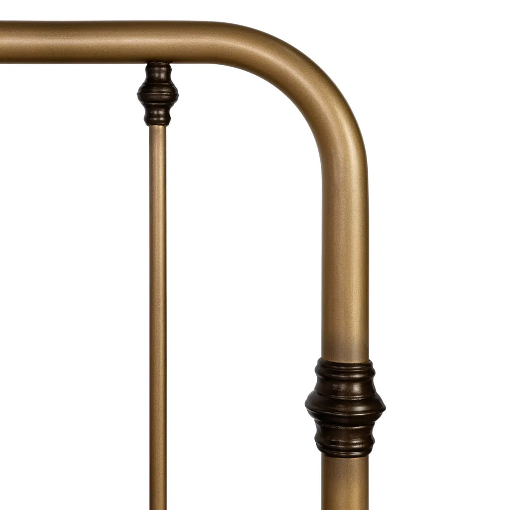 Artem 1300 queen CBMPF AgedBrass finish closeup