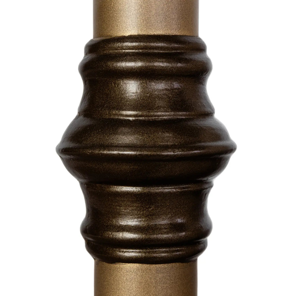 Artem 1300 queen CBMPF AgedBrass finish closeup