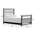 Aspen 1120 queen CBMPF MatteBlack finish dimensions