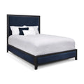 Avery 1231 queen HBFS Aged Iron Finish with Chronicle Navy Fabric