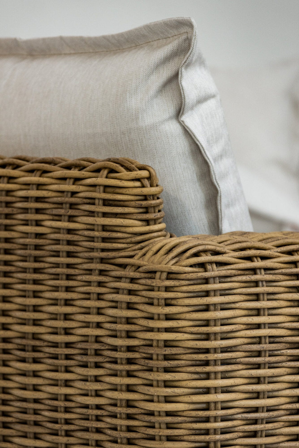 Playa Oversized Club Chair in Soothe Pearl w/ Flange Welt