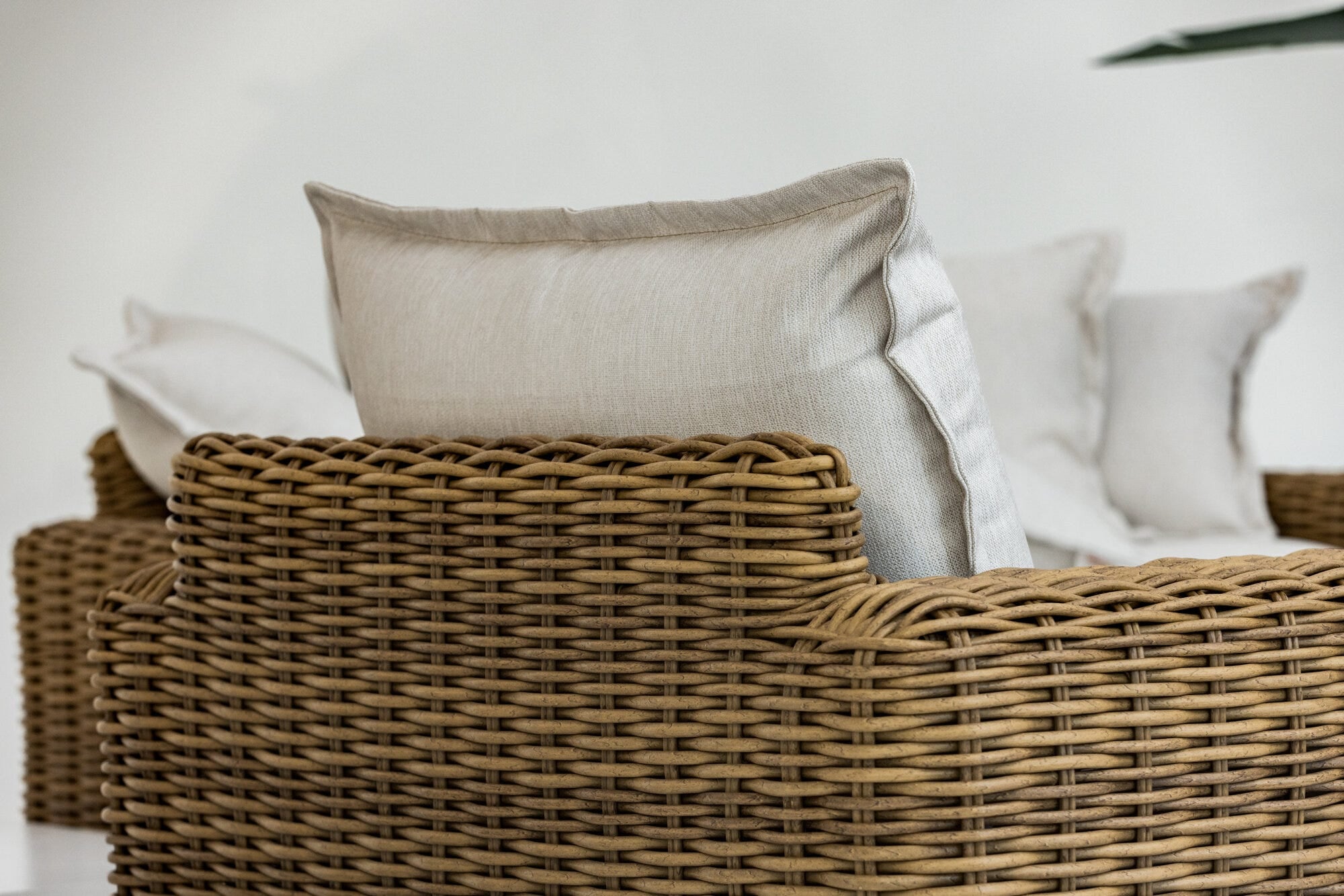 Playa Oversized Swivel Club Chair in Soothe Pearl w/ Flange Welt