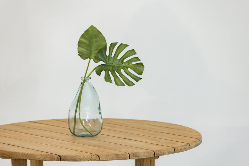 Natural Teak 56" Round Dining Table Detail Image 1