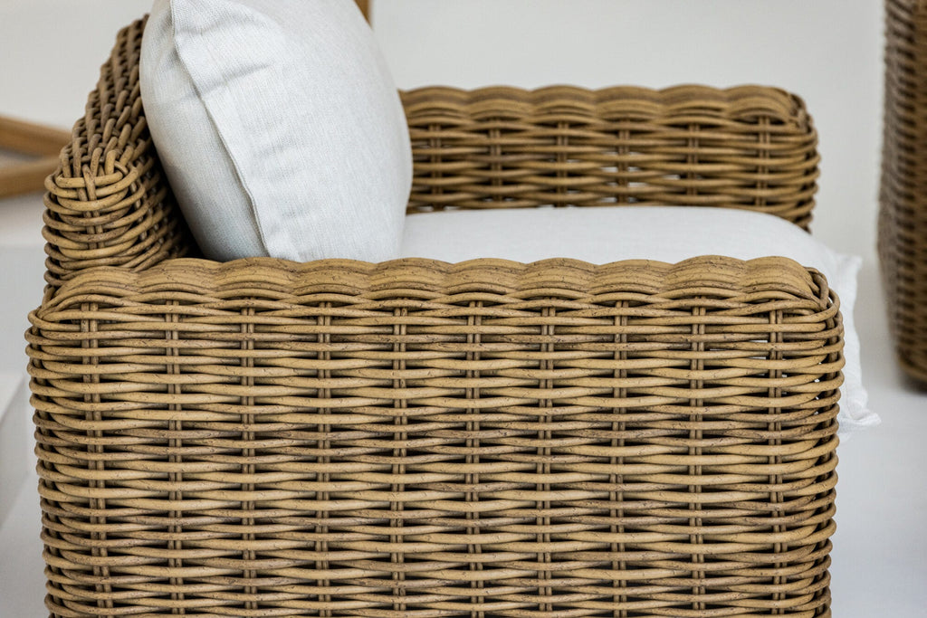Playa Oversized Club Chair in Soothe Pearl w/ Flange Welt